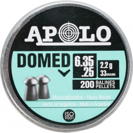 Пуля пневматическая APOLO DOMED 6,35мм, 2,2гр (200 шт.)