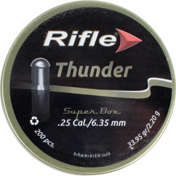 Пуля пневматическая RIFLE FIELD SERIES THUNDER 6,35мм, 2,20гр. (200 шт.)