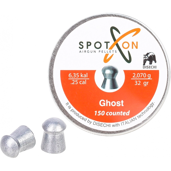Пуля пневматическая SPOTON GHOST 6,35мм, 2,07гр (150 шт.) 00241464